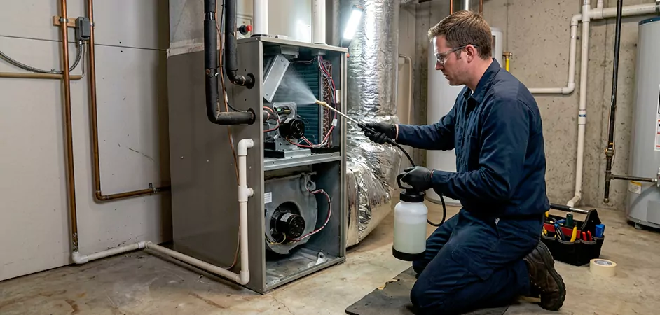 Air Handler Antimicrobial Treatment in Brownsville