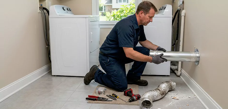 Dryer Vent Replacement in Brownsville