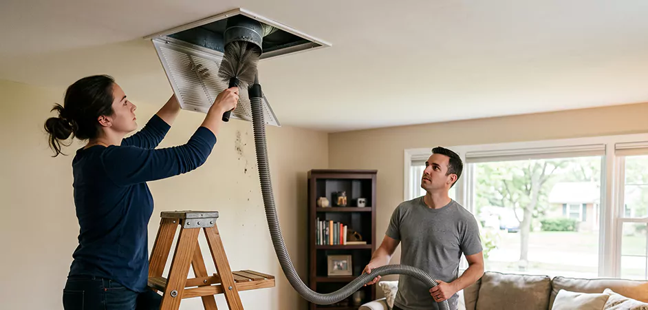Roof and Wall Exhaust Cap Cleaning in Brownsville