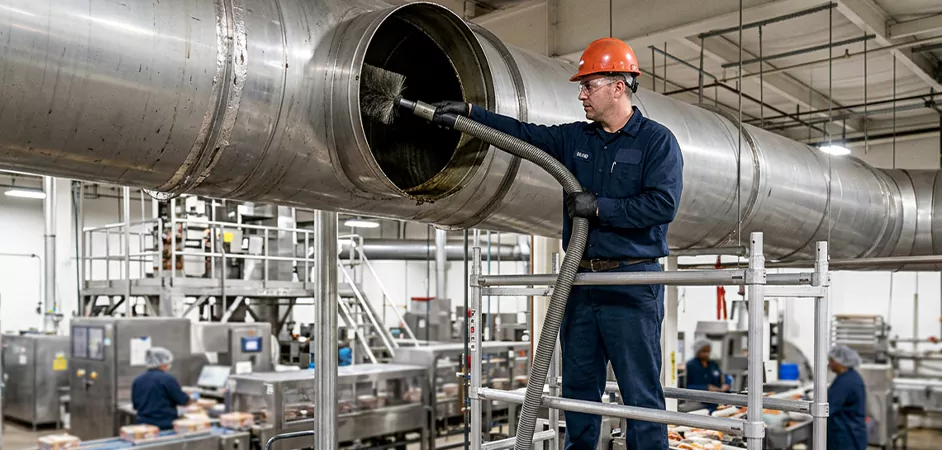 Food Processing Facility Duct Cleaning in Brownsville